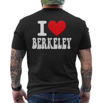 I Love Berkeley California Heart お土産 Ca City Pride メンズTシャツ バックプリント - Kawaiitshirt