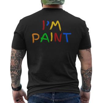 I Love To Finger Paint I Heart To Finger Paint I'm Paint Men's T-shirt Back Print - Thegiftio