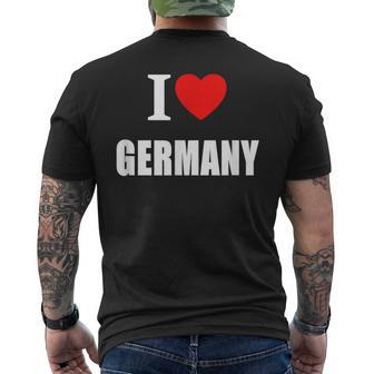 I Love Germany ドイツ サンシャイン ドイツ サマーホリデー メンズTシャツ バックプリント - Kawaiitshirt