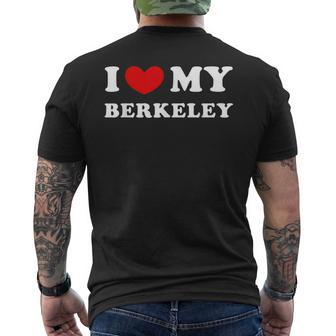 I Love My Berkeley アイ・ラブ・マイ・バークレー メンズTシャツ バックプリント - Kawaiitshirt