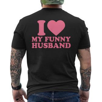 I Love My Husband · I Heart My Husbandalentines Day メンズTシャツ バックプリント - Kawaiitshirt