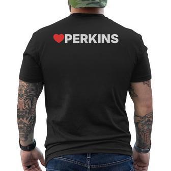 Love Perkins ハート メンズTシャツ バックプリント - Kawaiitshirt