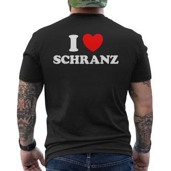 I Love Schranz Hard Tekno Techno German Fast Music Fan Men's T-shirt Back Print - Thegiftio UK