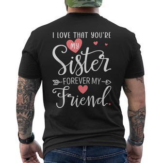 I Love That You're Myister Always Myis Forever My Friend メンズTシャツ バックプリント - Kawaiitshirt