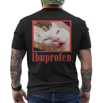 Lustige Ibuprofen-Katze Lustige Katze Meme Damen Herren Kinder T-Shirt mit Rückendruck - Geschenkecke