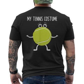 Lustiges Kostüm Für Tennisspieler Tennisball Tennis T-Shirt mit Rückendruck - Seseable