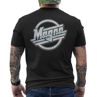 Magna Retro Futuristic Circle Men's T-shirt Back Print - Monsterry