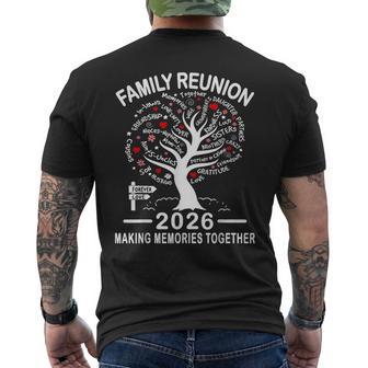 Making Memories Family Matching Group Family Reunion 2026 Men's T-shirt Back Print - Thegiftio UK