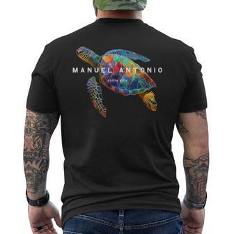 Manuel Antonio コスタリカ ティー ビーチ サーフ バケーション ウミガメ メンズTシャツ バックプリント - Kawaiitshirt