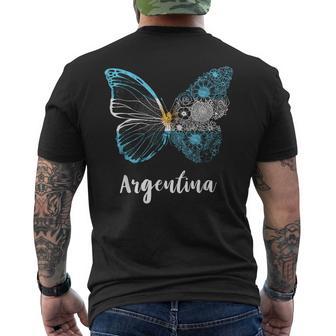 Mariposa Argentinaol De Mayo Buenos Aires Bandera Argentina Camiseta Hombre Estampado Espalda - Regaloses