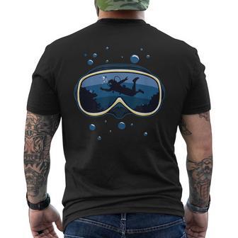Máscara De Buceo Con Buceo Y Natación Camiseta Hombre Estampado Espalda - Regaloses