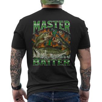 Master Baiter Divertido Gráfico Ofensivo Para Pesca Camiseta Hombre Estampado Espalda - Regaloses