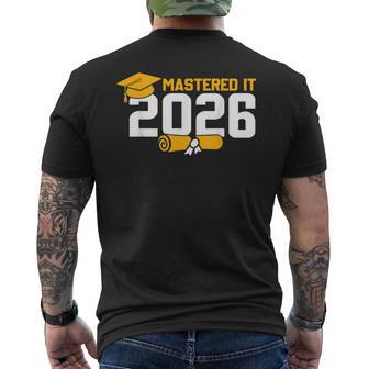 Mastered It 2026 Masters Degree Graduation Men's T-shirt Back Print - Thegiftio UK