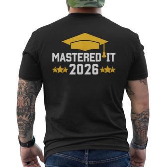 Masters Degree Graduation Mastered It Class Of 2026 Graduate Men's T-shirt Back Print - Thegiftio UK