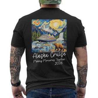 Matching Alaskan Family Friends And Group Alaska Cruise 2026 Men's T-shirt Back Print - Thegiftio UK