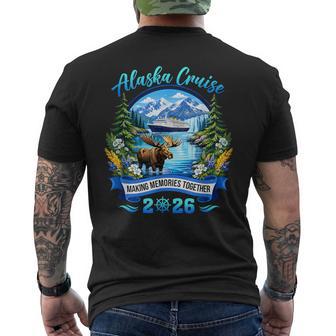 Matching Family Friends Group Alaska Cruise 2026 Alaskan Men's T-shirt Back Print - Thegiftio UK