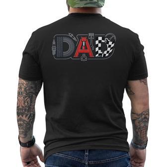 Mechanic Dad Racing Enthusiast Father Father's Day Birthday Men's T-shirt Back Print - Monsterry UK