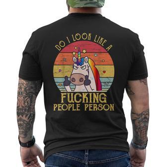 Meeo Como Un Puto Hombre Humano Unicornio Regalointage Camiseta Hombre Estampado Espalda - Regaloses