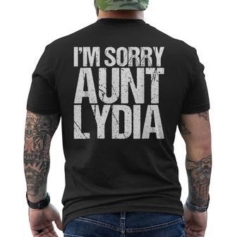 Mi Dispiace Zia Lydia Divertente T-shirt da uomo con stampa posteriore - Novitaregali