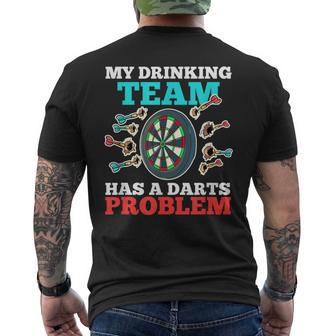 Mi Equipo De Bebidas Tiene Un Problema De Dardos Graciosos Camiseta Hombre Estampado Espalda - Regaloses
