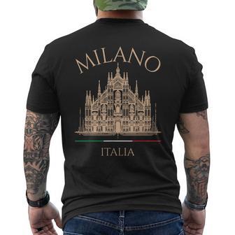 Milano Italia Catedral Camiseta Hombre Estampado Espalda - Regaloses