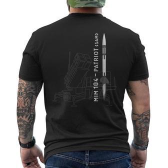 Mim 104パトリオット表面から空気ミサイル メンズTシャツ バックプリント - Kawaiitshirt