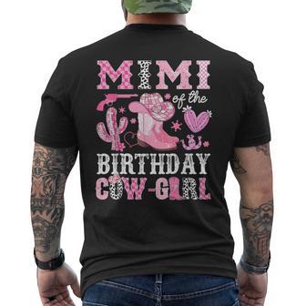 Mimi Of The Birthday Cow-Girl Rodeo Cowgirl Bday Men's T-shirt Back Print - Thegiftio