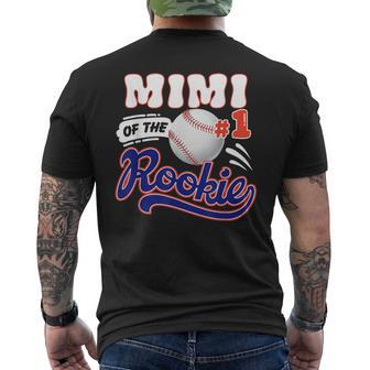 Mimi Rookie Of Year 1St Birthday Baseball Theme Matching Men's T-shirt Back Print - Thegiftio UK
