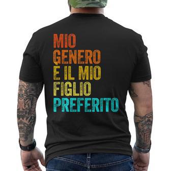 Mio Genero È Il Mio Figlio Preferito Genero Divertente Famiglia T-shirt da uomo con stampa posteriore - Novitaregali