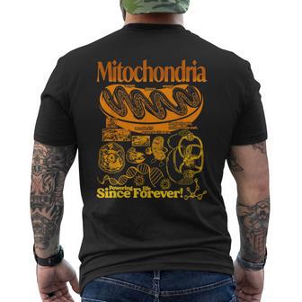 Mitochondria Vintage Science Retro Biology Cell Diagram Men's T-shirt Back Print - Thegiftio UK