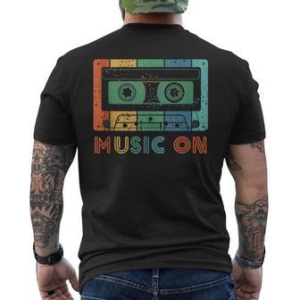 Mixtape Cassettes Música En Cassette 90S 80S In Mangas Camiseta Hombre Estampado Espalda - Regaloses