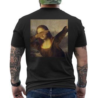 Mona Lisa 水玉 メンズTシャツ バックプリント - Kawaiitshirt