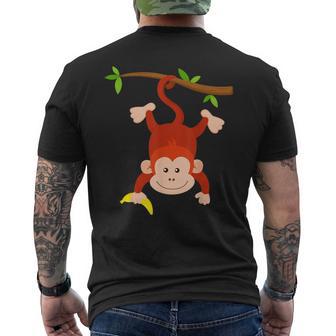 Mono Travieso Con Plátano Mono Mono Bebé Mono Niños Camiseta Hombre Estampado Espalda - Regaloses