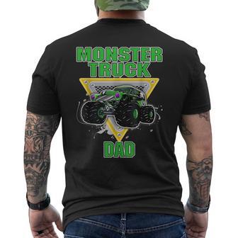 Monster Truck Dad Truck Dad Daddy Lovers Father's Day Men's T-shirt Back Print - Monsterry UK