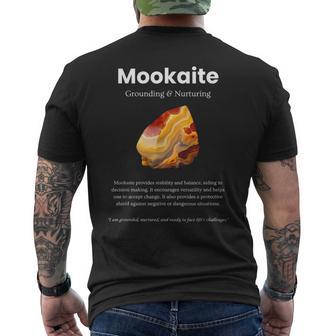 Mookaite ジェムストーンの意味 メンズTシャツ バックプリント - Kawaiitshirt