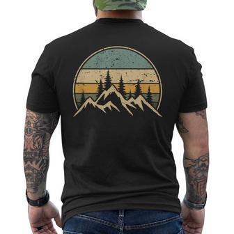 Mountain Landscape Forest Trees Nature Wildlife Men's T-shirt Back Print | Seseable UK