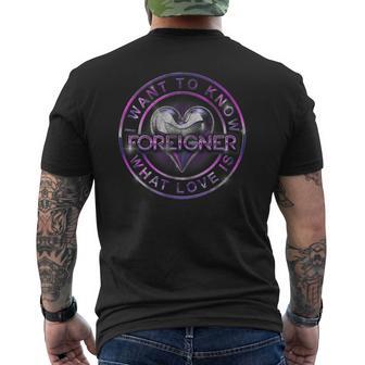 Music Rock Band 'What Love Is' Letra De Canción Estadounidense Papl2681 Camiseta Hombre Estampado Espalda - Regaloses