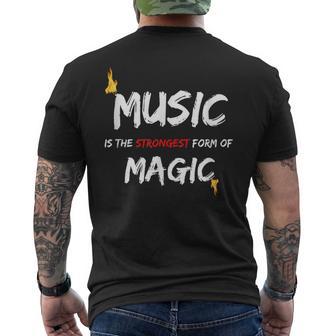 Musik Ist Dietärkste Form Der Magie T-Shirt mit Rückendruck - Seseable
