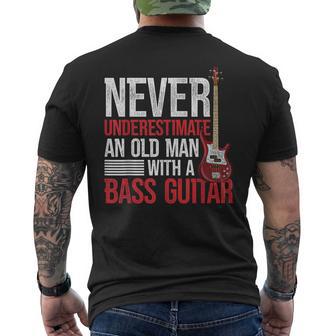 Musique Musicien Bassiste Retraité Guitariste Guitare Basse T-shirt imprimé au dos - Cadeauxyz