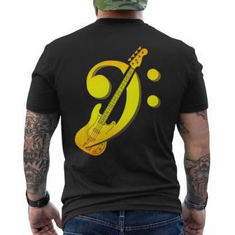 Musique Musicien Clé De Fa Bassiste Guitare Basse T-shirt imprimé au dos - Cadeauxyz