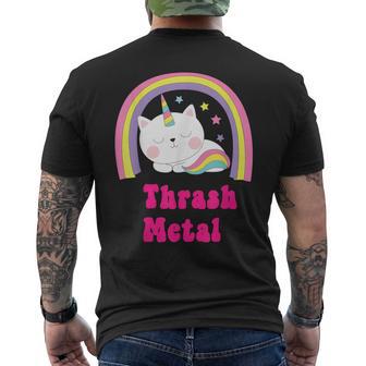 Musique Rétroarcastique Arc-En-Ciel Licorne Et Thrash Metal T-shirt imprimé au dos - Cadeauxyz