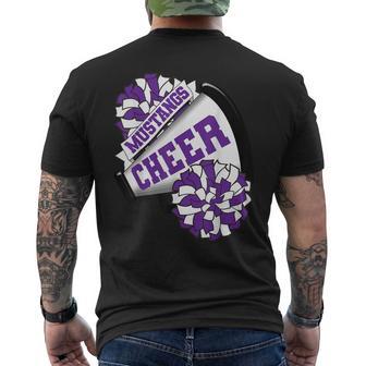 Mustangs Cheer Back To School Cheerleading Spirit P Men's T-shirt Back Print - Monsterry