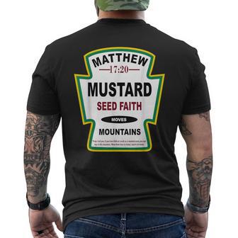 Mustard Seed Faith Matthew 17 Men's T-shirt Back Print - Thegiftio UK