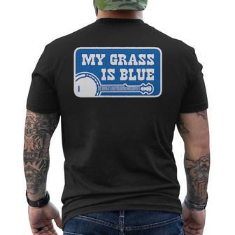 My Grass Is Blueintage Bluegrass メンズTシャツ バックプリント - Kawaiitshirt