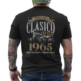 Nacido En 1965 59 Años Cumpleaños Moto Biker Hombre Motero In Mangas Camiseta Hombre Estampado Espalda - Regaloses