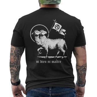 Nessun Dio Nessun Padrone T-shirt da uomo con stampa posteriore - Novitaregali