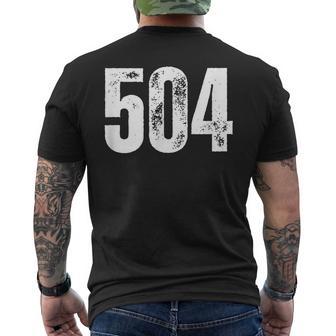 New Orleans 504 Area Code メンズTシャツ バックプリント - Kawaiitshirt