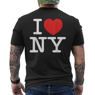 New York City Skyline Big Apple State Souvenir Nyc Men's T-shirt Back Print - Thegiftio UK