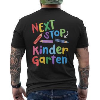 Next Stop Kindergarten Tk Graduation 2025 Last Day Of School Men's T-shirt Back Print - Monsterry