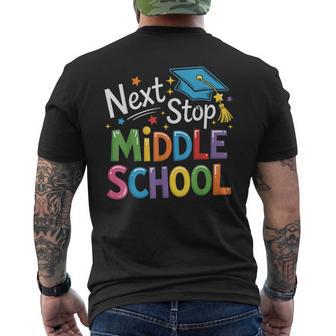 Next Stop Middle School Elementary School Graduation 2026 Men's T-shirt Back Print - Thegiftio
